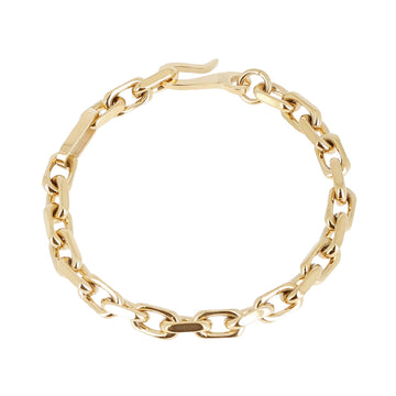 Bracciale catena ZAG Bijoux acciaio dorato con maglie ovali 20 cm