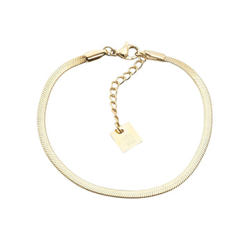 Bracciale catena snake ZAG Bijoux Pur in acciaio dorato Regolabile 15-18 cm