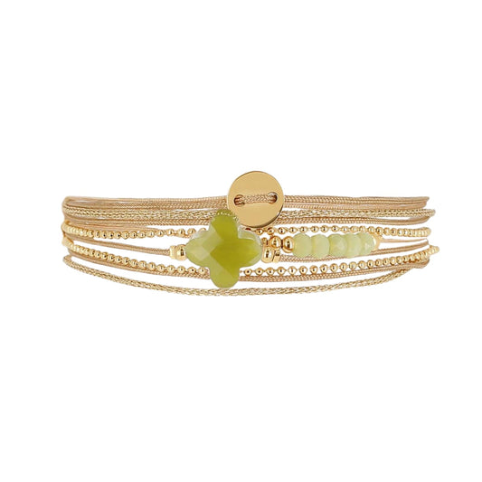 Bracciale ZAG Bijoux a catena snake in acciaio dorato Regolabile 15-18 cm