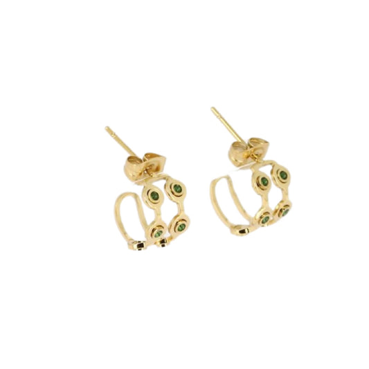 Orecchini donna a cerchio ZAG Bijoux in acciaio dorato MISURA UNICA