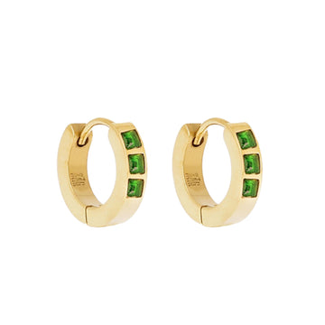 Orecchini ZAG Bijoux Aloha in acciaio dorato con zirconi MISURA UNICA