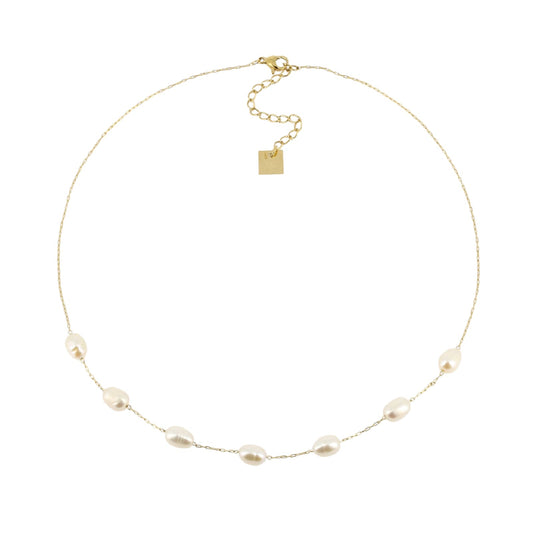 Collana con madreperla ZAG Bijoux Amelia acciaio dorato MISURA UNICA