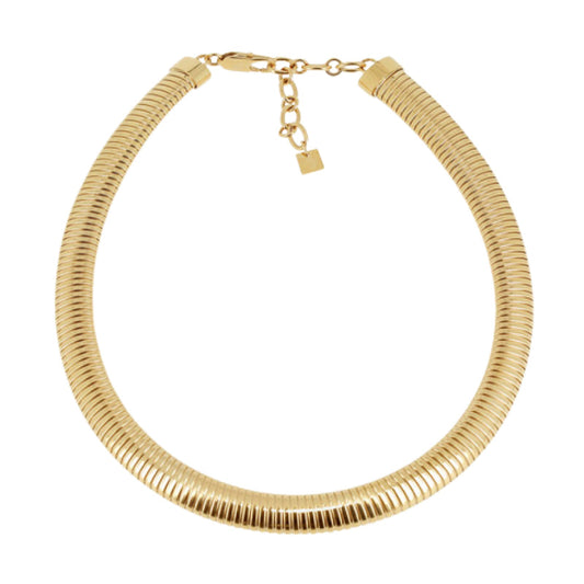 Collana girocollo spesso ZAG Bijoux Dixie acciaio dorato MISURA UNICA