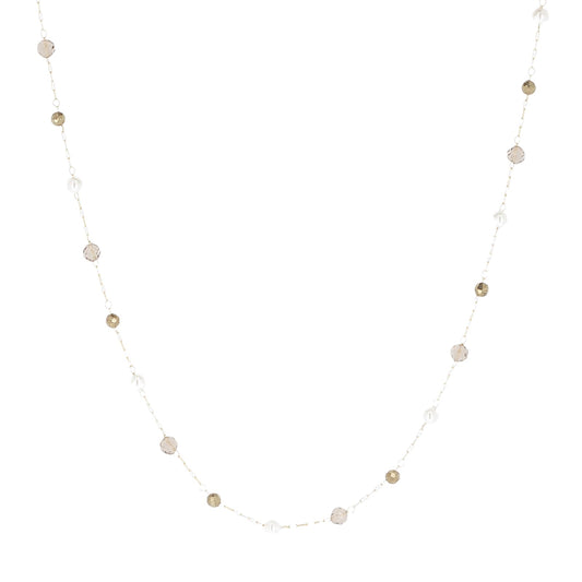 Collana girocollo ZAG Bijoux in acciaio dorato con quarzo MISURA UNICA