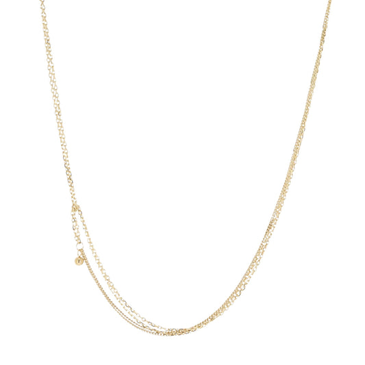 Collana multifilo da donna ZAG Bijoux in acciaio dorato MISURA UNICA