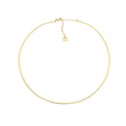 Collana girocollo snake ZAG Bijoux Pur in acciaio dorato MISURA UNICA