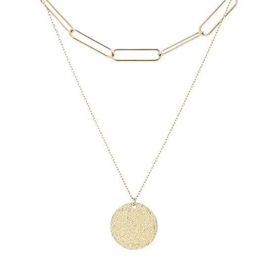 Collana girocollo ZAG Bijoux doppia catena in acciaio dorato MISURA UNICA