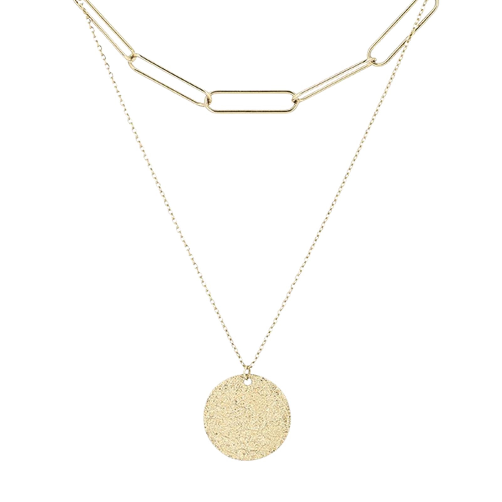 Collana girocollo ZAG Bijoux doppia catena in acciaio dorato MISURA UNICA