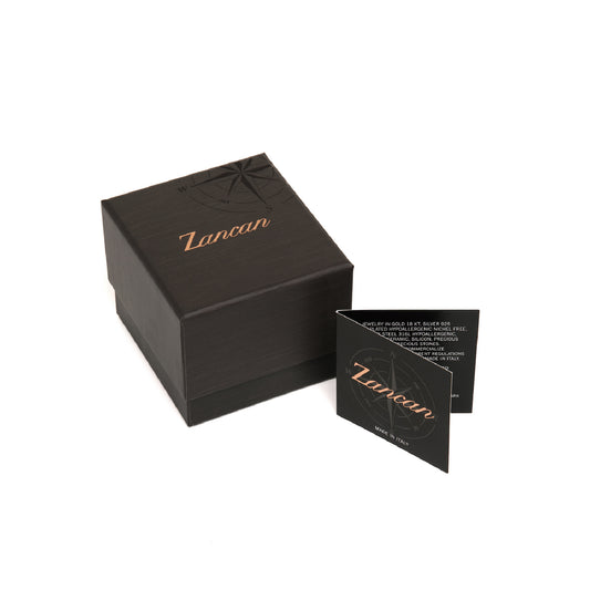 Bracciale uomo Zancan in acciaio con pvd nero con cristalli 21 cm