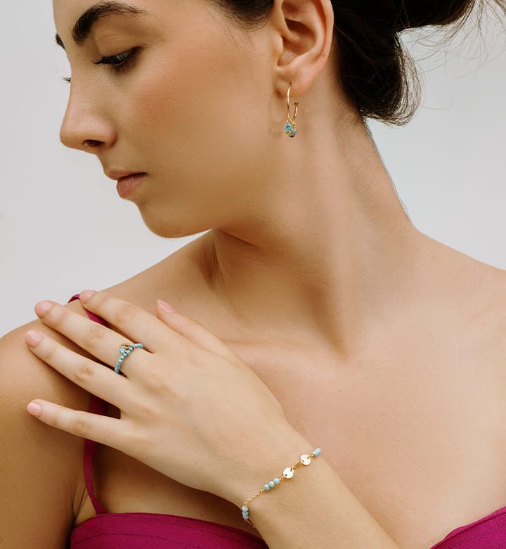 Parure azzurra RUE DES MILLE