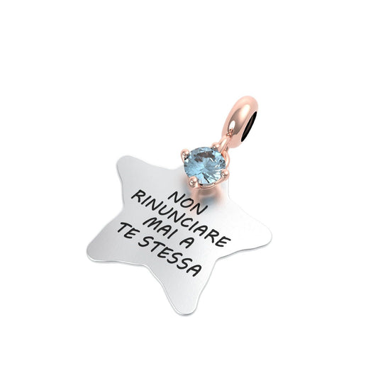 Charm Rerum Gioielli Propositi-Topazio Azzurro da donna 25117-1