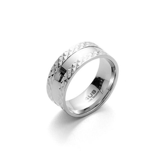 Anello 4US Cesare Paciotti Steel Ring da uomo 4UAN3519-1