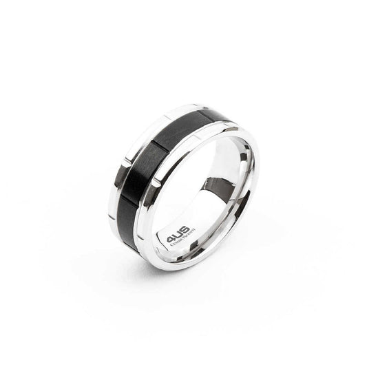 Anello 4US Cesare Paciotti Black Ring da uomo 4UAN4106-1