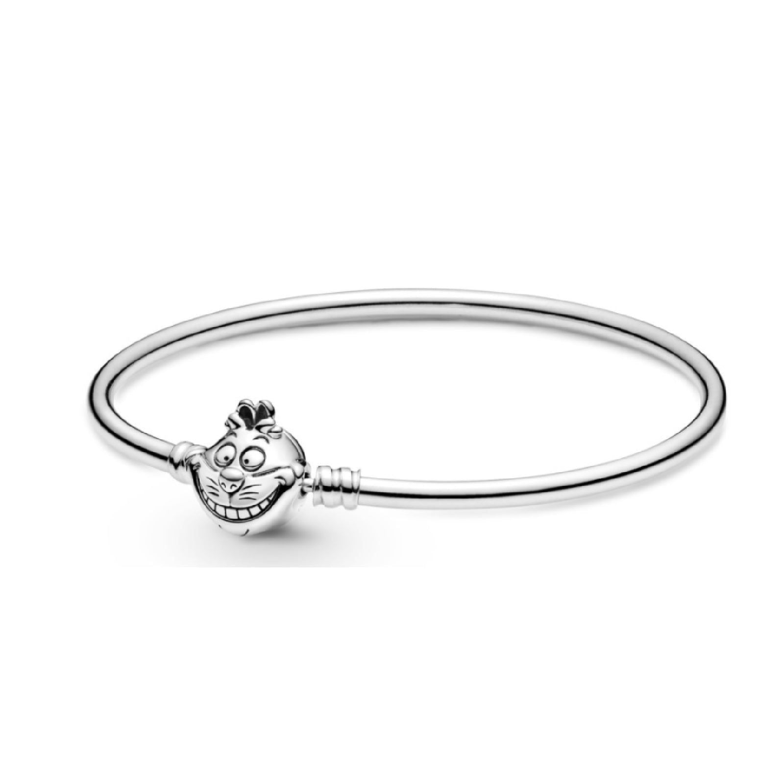 Alice nel paese delle meraviglie Disney, bracciale rigido Pandora Moments con chiusura Stregatto 599343C00-1