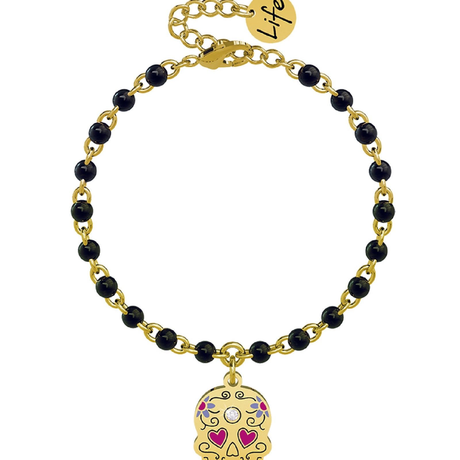 KIDULT Bracciale Irony In Acciaio 316L Con Scritta - Gioiello Ipoallergenico Uomo/donna, Regalo Significativo