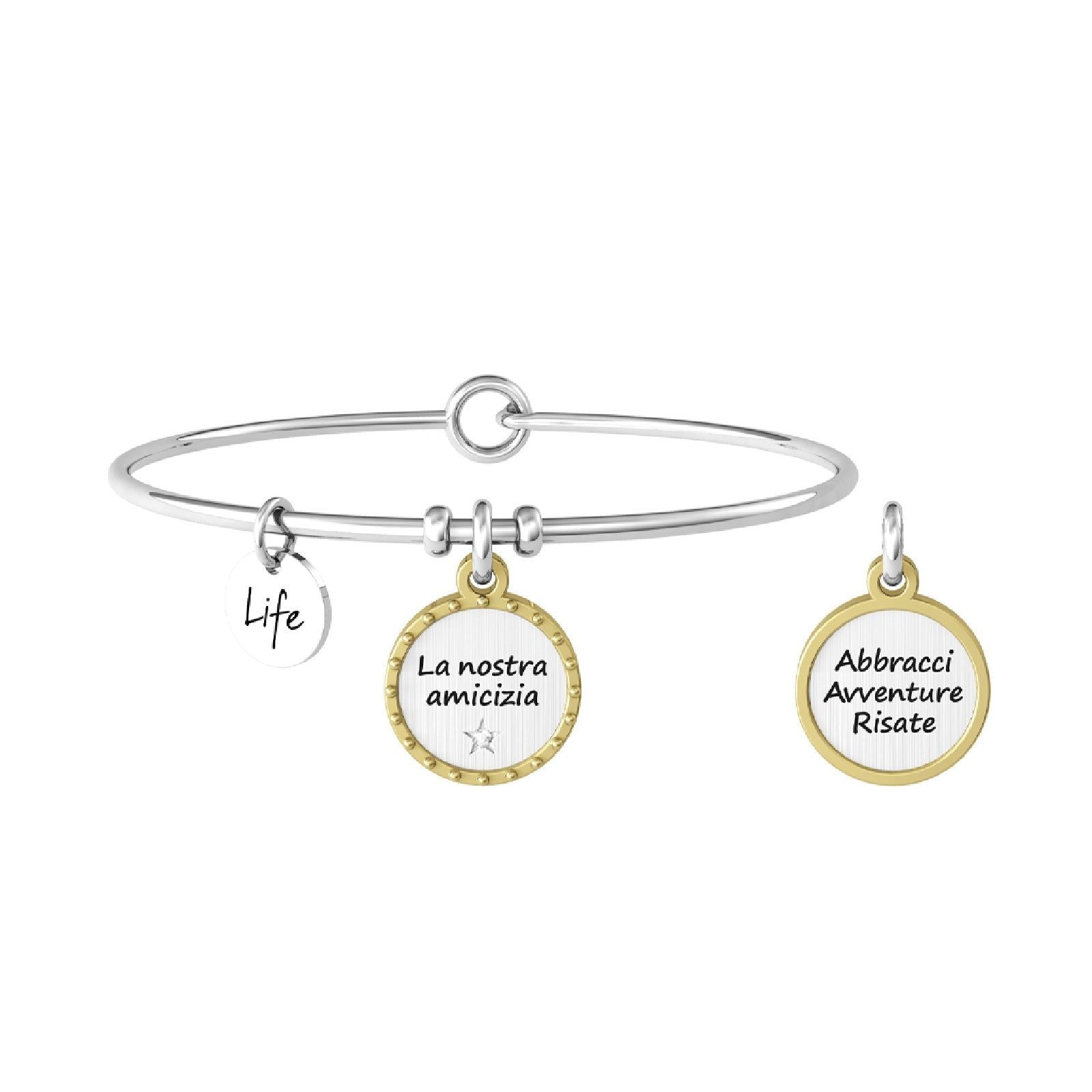 Bracciale Donna con frase Amore Amicizia Braccialetto con Cuore e Bracciale Donna con frase Amore Amicizia Braccialetto con Cuore e