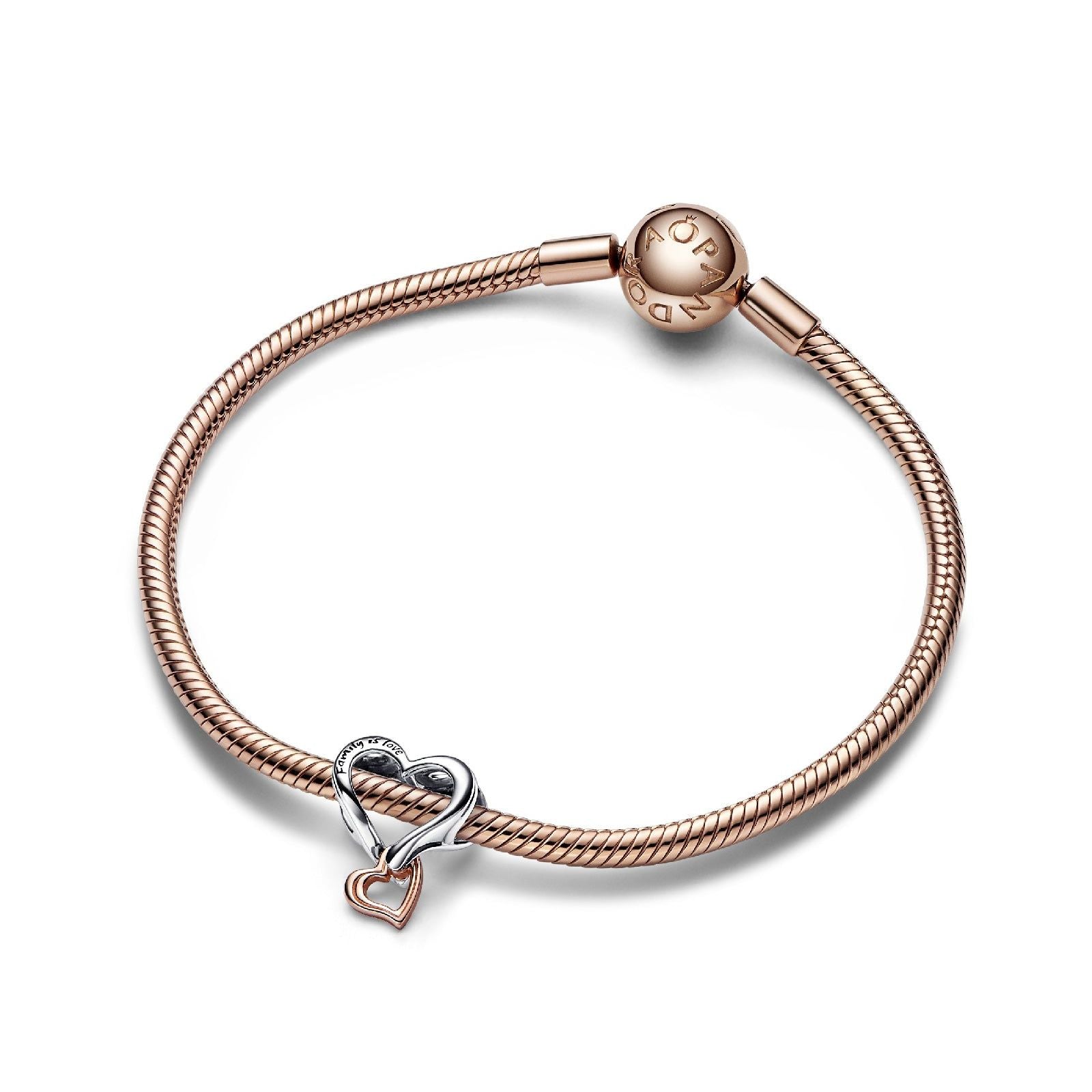 Charm Openwork Cuore Infinito "Familiy is Love" 782642C00-3