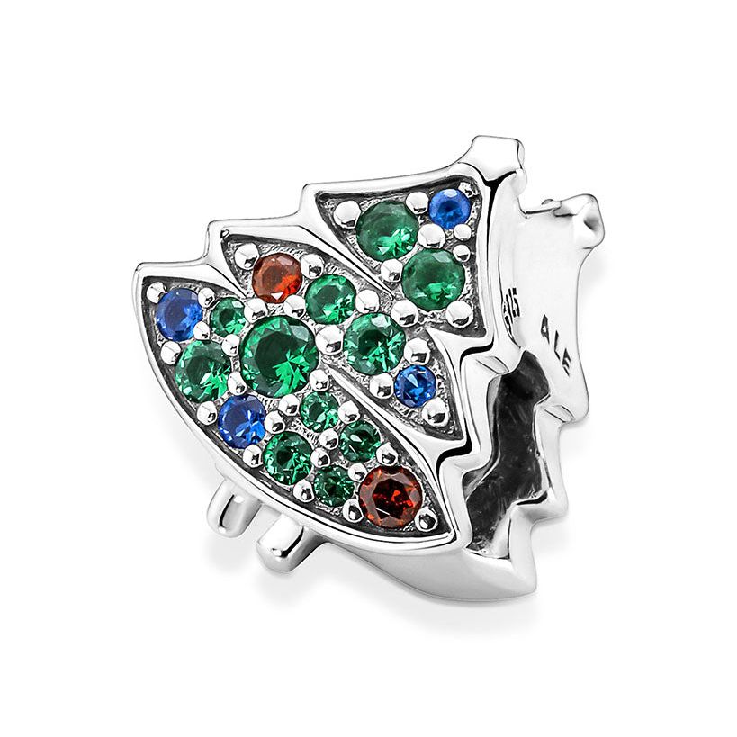 Orecchini A Forma Di Albero Di Natale In Argento Sterling 925 Con Zirconi, Ipoallergenici, Gioiello Regalo Per Donna In Confezione Elegante Con Panno Lucidante - 6