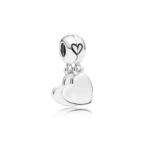Charm con ciondolo con cuori divisi Mother & Son (Madre e figlio) 797777EN16-1