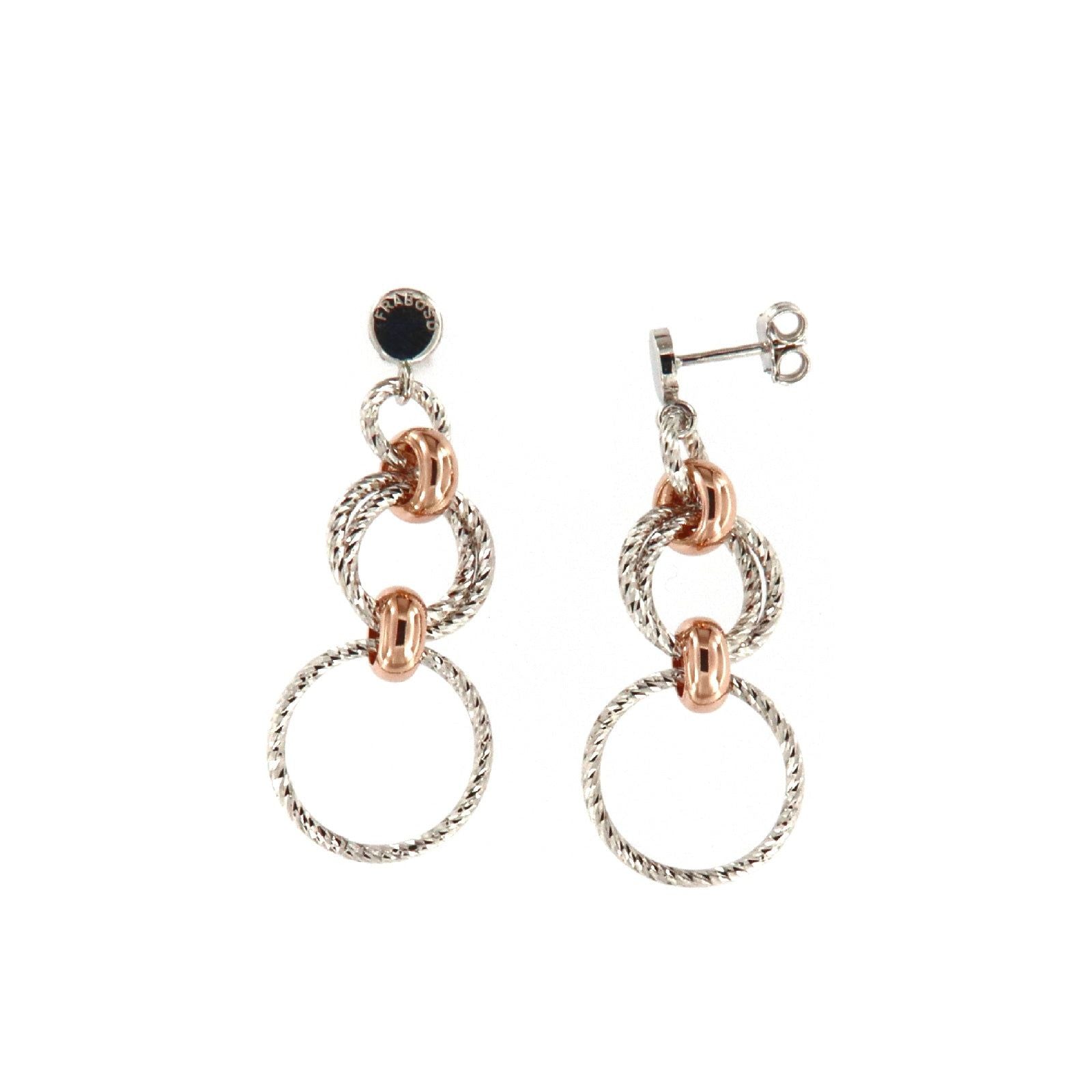 Orecchini Da Donna In Argento 925 Con Nodo | Design Intrecciato A Goccia | Leggeri E Ipoallergenici