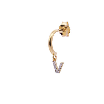 Mono Orecchino Rue Des Mille Stardust Classic da donna ORZ-011-CERC-INIZ-AU-V-1