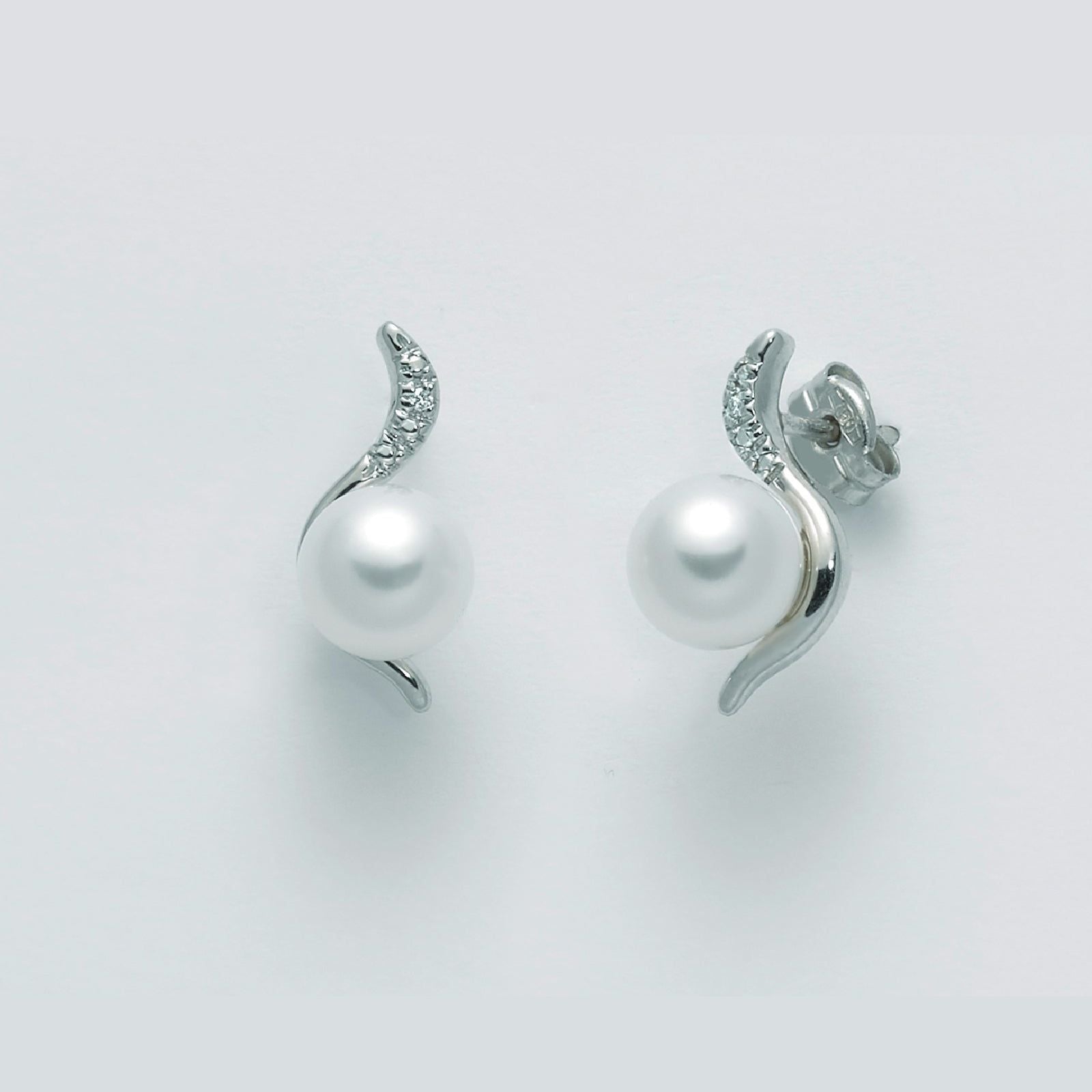 Orecchini Miluna da donna in oro bianco PER2425 – JOY Gioielli