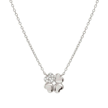 Collana Nomination donna quadrifoglio in argento con zirconi MISURA UNICA