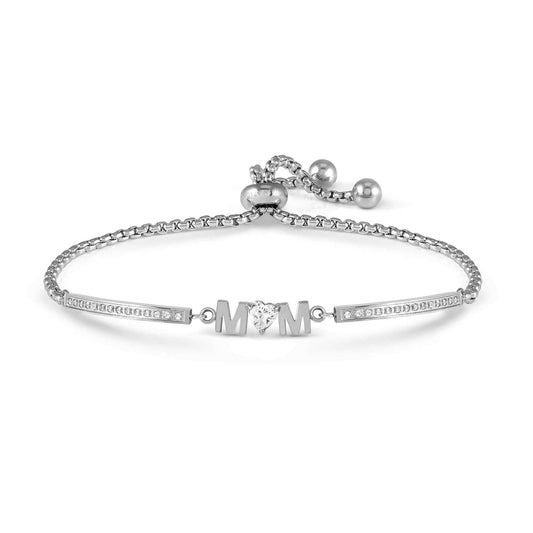 Bracciale catena Nomination Milleluci Family Edition lettera M 19 cm