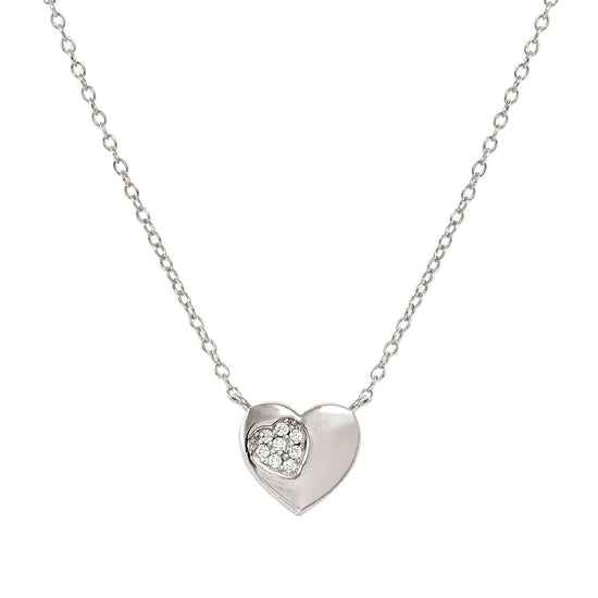 Collana Nomination Petit Sparkle cuore argento con zirconi MISURA UNICA