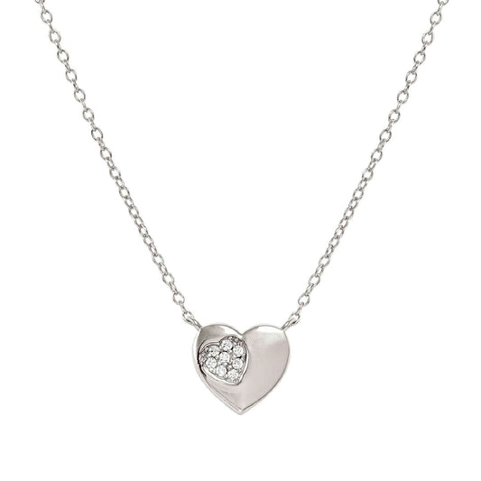 Collana Nomination Petit Sparkle cuore argento con zirconi MISURA UNICA