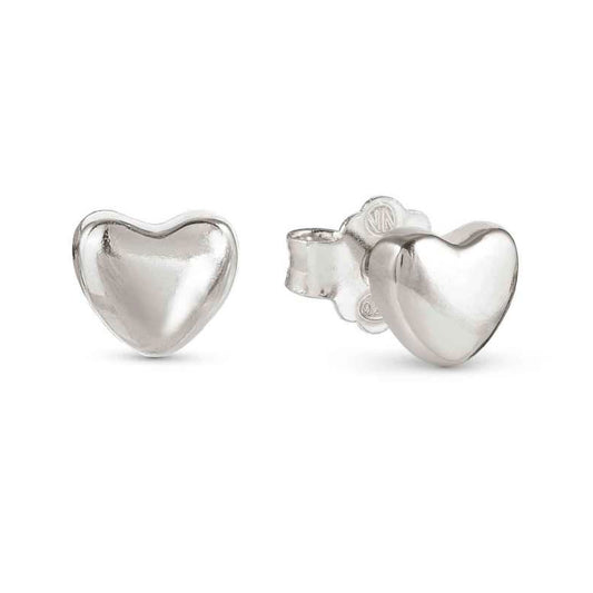 Orecchini a lobo Nomination in argento a forma di cuore 004