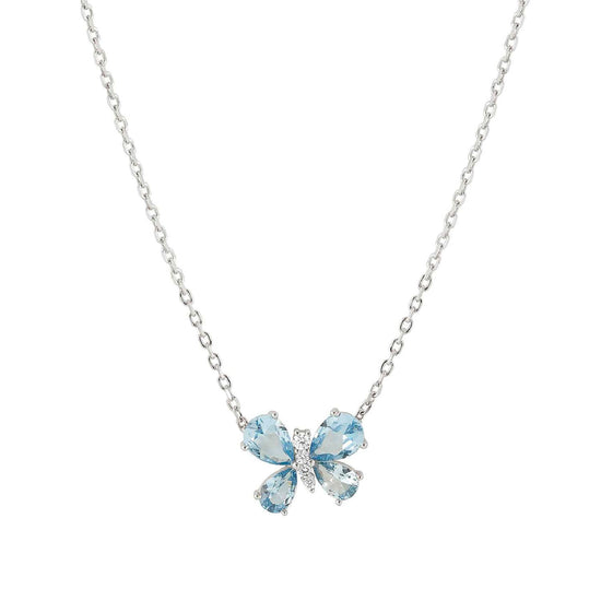 Collana donna Nomination argento con farfalla zirconi celeste MISURA UNICA