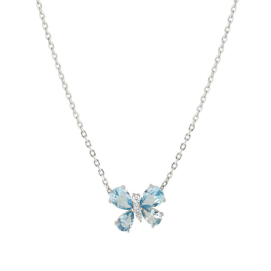 Collana donna Nomination argento con farfalla zirconi celeste MISURA UNICA