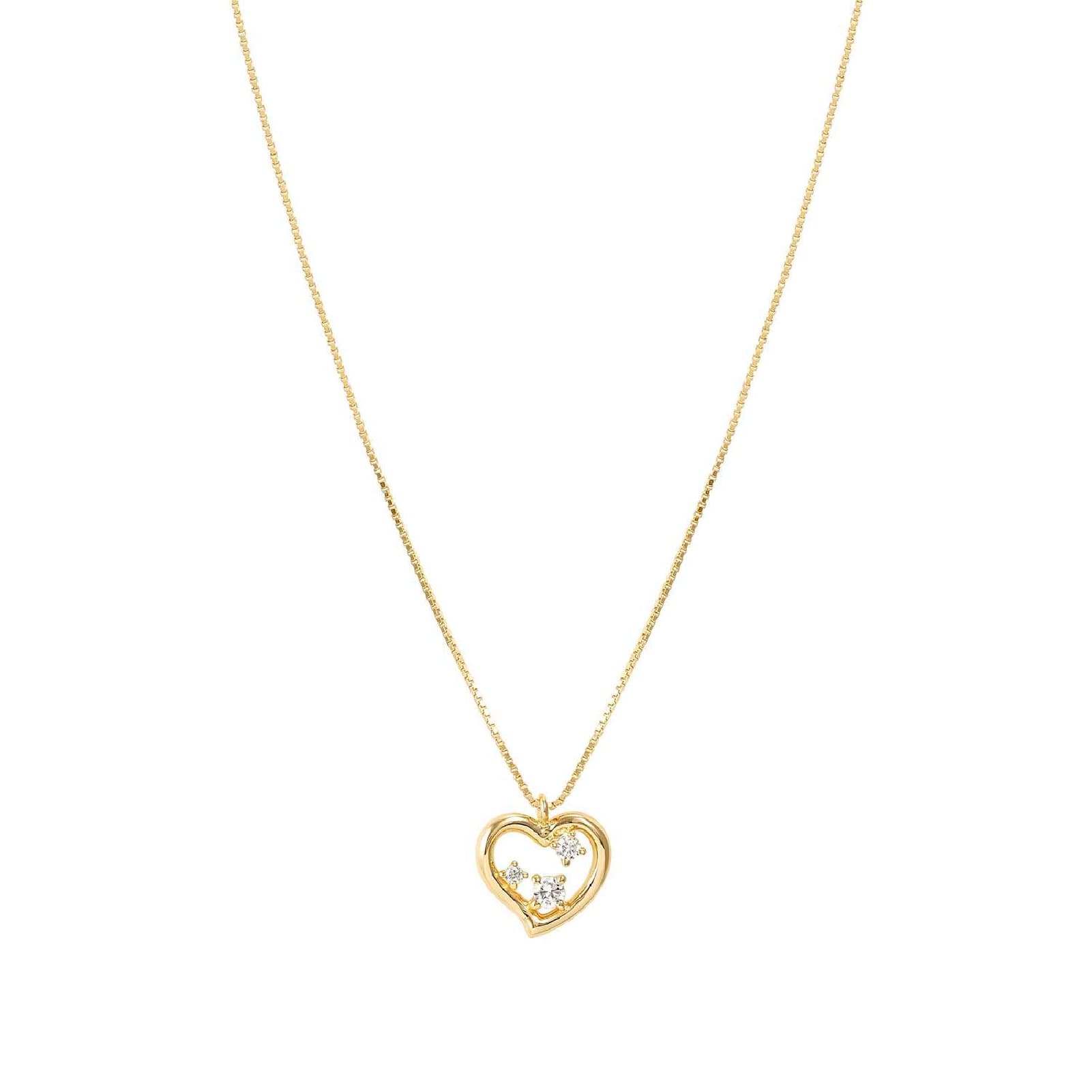Collana Nomination in argento placcato oro 18k con cuore MISURA UNICA