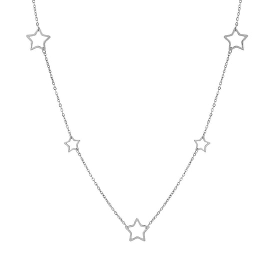 Collana girocollo Nomination Ritmatika in acciaio con stelle MISURA UNICA