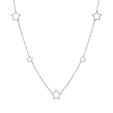 Collana girocollo Nomination Ritmatika in acciaio con stelle MISURA UNICA