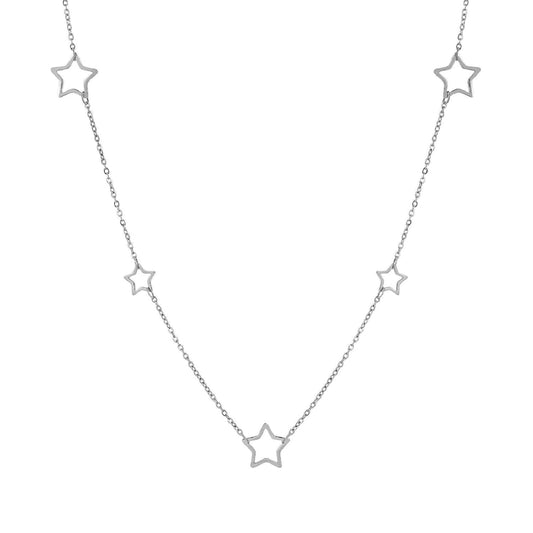 Collana girocollo Nomination Ritmatika in acciaio con stelle MISURA UNICA