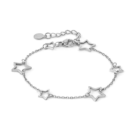Bracciale catena Nomination Ritmatika con ciondoli stelle 19 cm