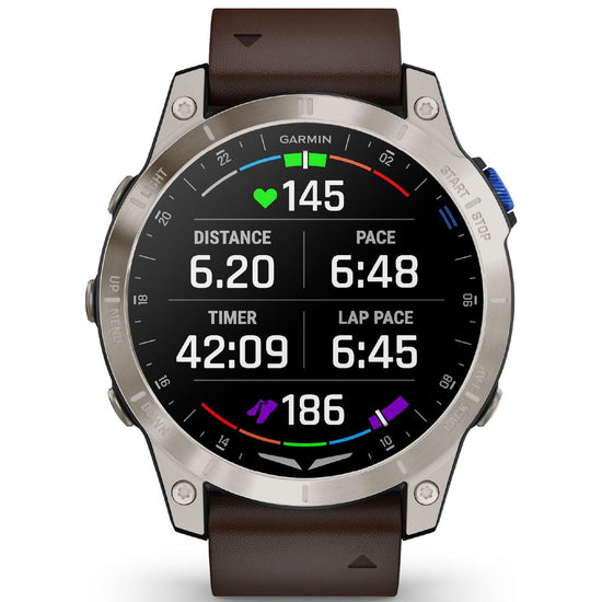 Orologio Smartwatch unisex Garmin D2 Mach 1 cassa 47mm e cinturino pelle 010-02582-55-3