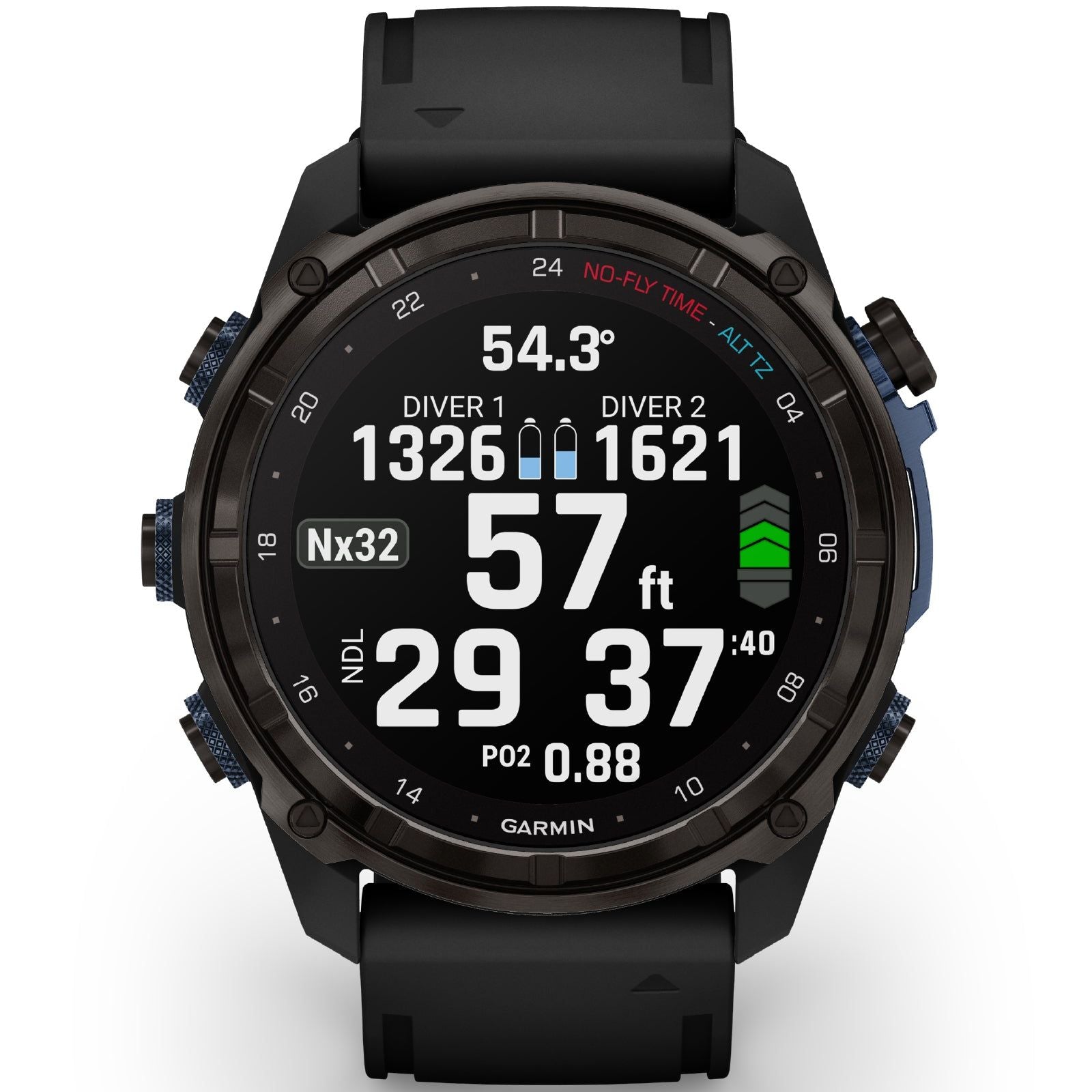 Orologio Smartwatch GPS unisex Garmin Descent™ Mk3i cassa di 51 mm e cinturino in silicone nero 010-02752-11 010-02752-11-2