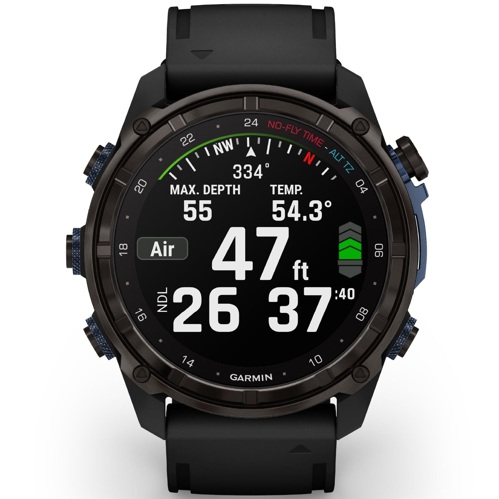 Orologio Smartwatch GPS unisex Garmin Descent™ Mk3i cassa di 51 mm e cinturino in silicone nero 010-02752-11 010-02752-11-3