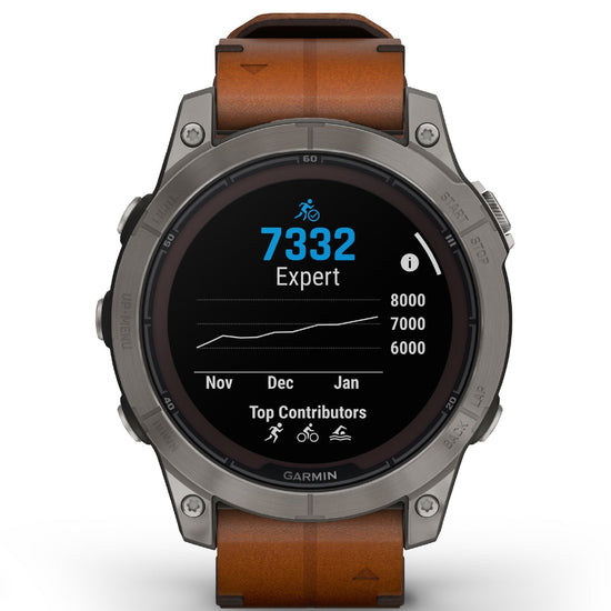 Orologio Smartwatch unisex Garmin Fenix® 7 Pro cassa 47 mm e pelle marrone 010-02777-30-1