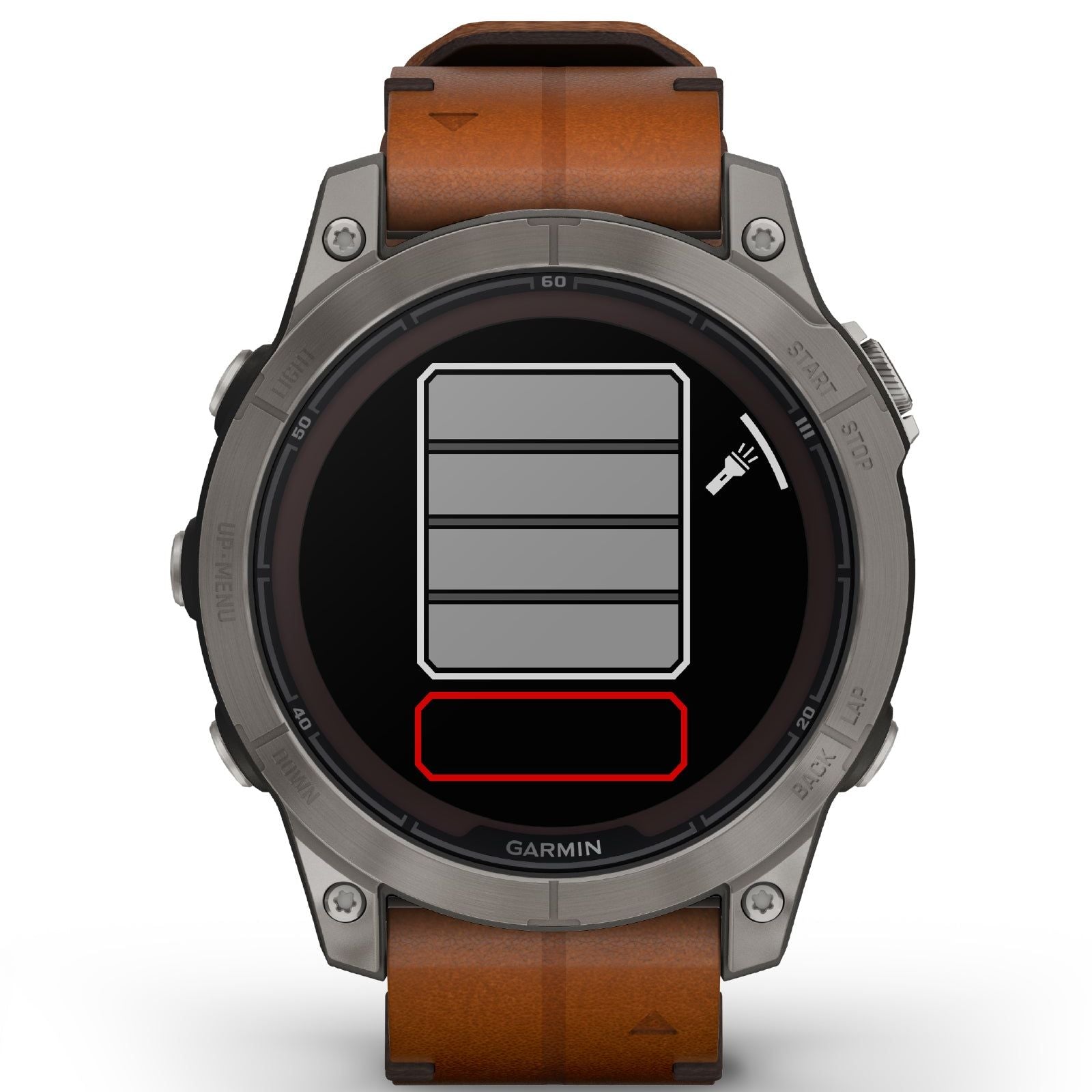 Orologio Smartwatch unisex Garmin Fenix® 7 Pro cassa 47 mm e pelle marrone 010-02777-30-2