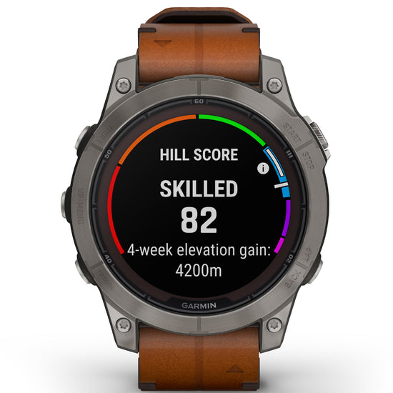 Orologio Smartwatch unisex Garmin Fenix® 7 Pro cassa 47 mm e pelle marrone 010-02777-30-3