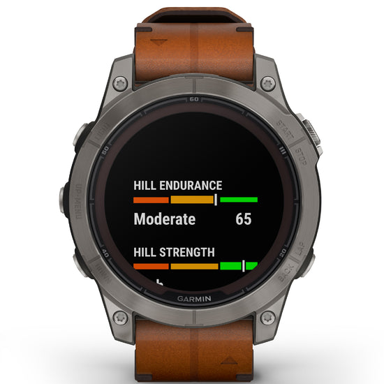 Orologio Smartwatch unisex Garmin Fenix® 7 Pro cassa 47 mm e pelle marrone 010-02777-30-4