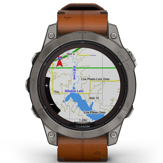 Orologio Smartwatch unisex Garmin Fenix® 7 Pro cassa 47 mm e pelle marrone 010-02777-30-5