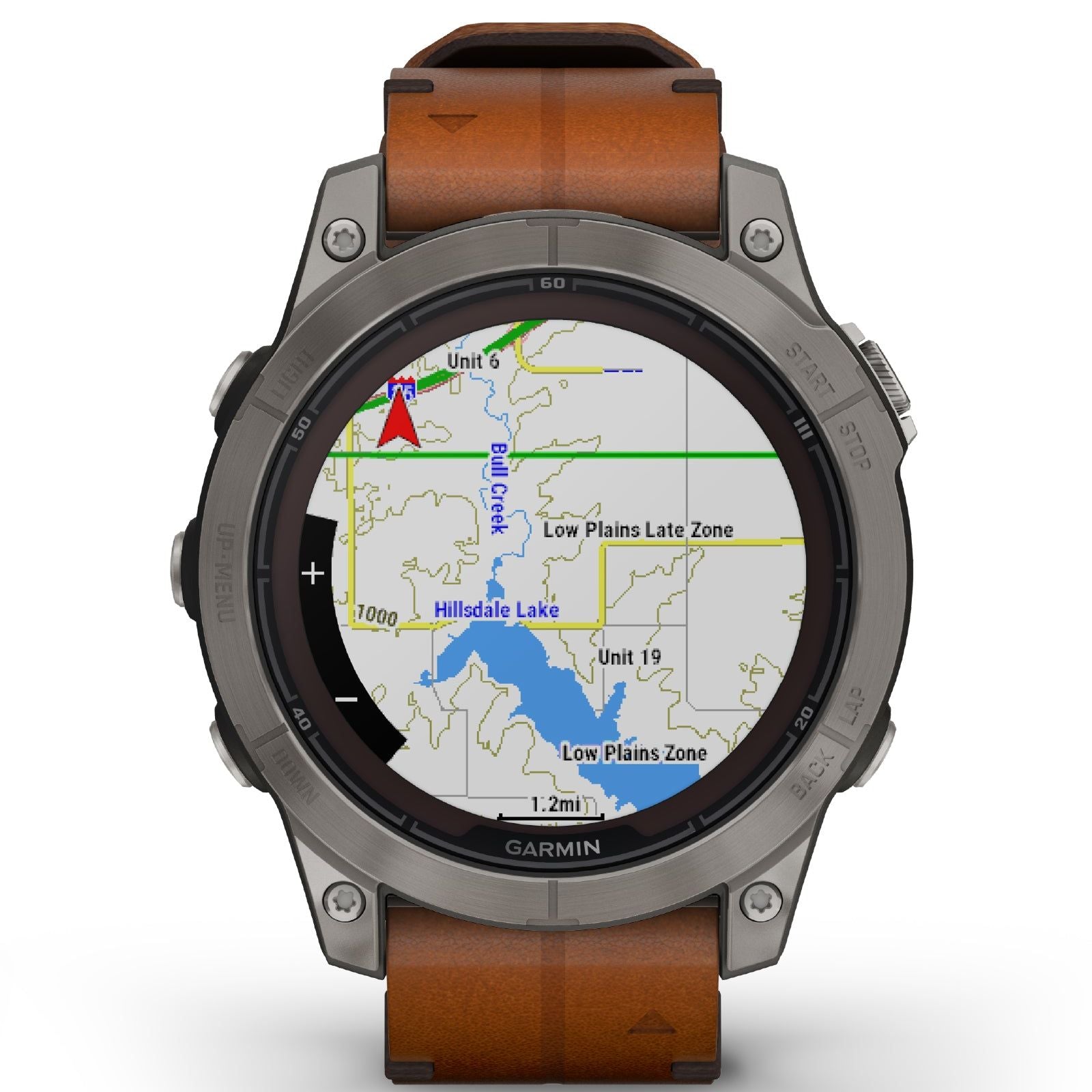 Orologio Smartwatch unisex Garmin Fenix® 7 Pro cassa 47 mm e pelle marrone 010-02777-30-5