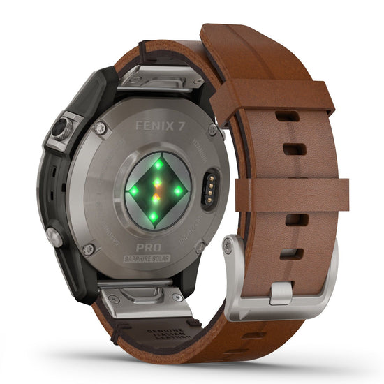 Orologio Smartwatch unisex Garmin Fenix® 7 Pro cassa 47 mm e pelle marrone 010-02777-30-9