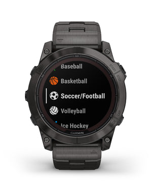 Orologio Smartwatch GPS unisex Garmin Fēnix® 7 Pro cassa di 51 mm e bracciale in titanio nero 010-02778-30