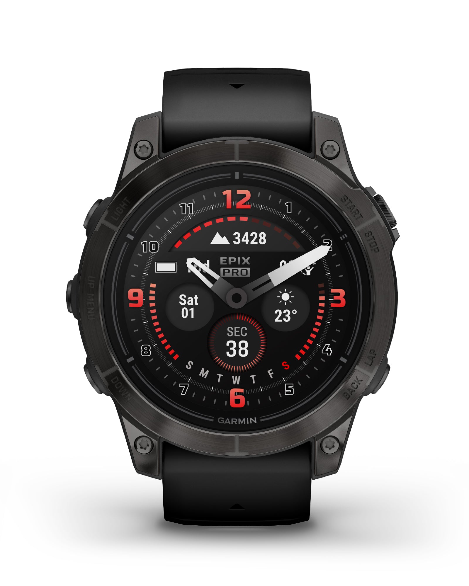 Orologio Smartwatch GPS unisex Garmin Epix™ Pro (Gen 2) in silicone nero 47 mm 010-02803-11-7